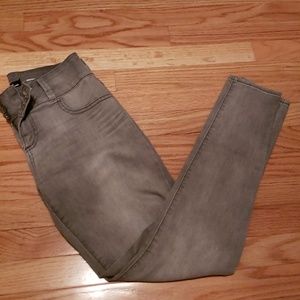 Hot Topic Lovesick Gray Skinny Jeans